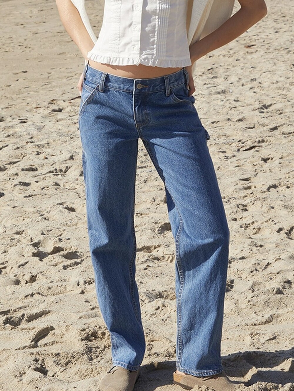 NWT Pacsun John Galt Light Blue Abbie Cargo Jeans